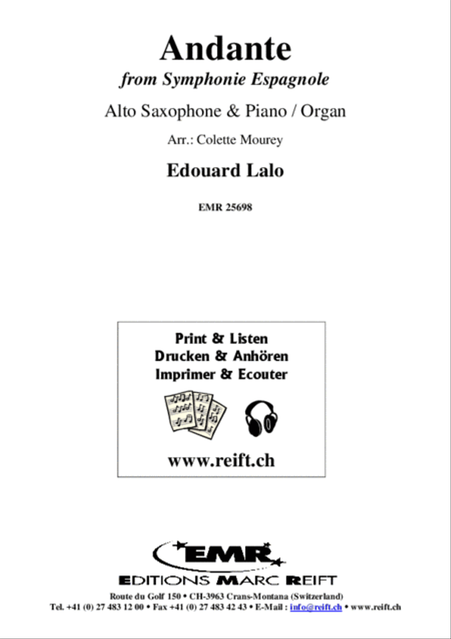 Andante Alto Saxophone scores gallery preview page 2