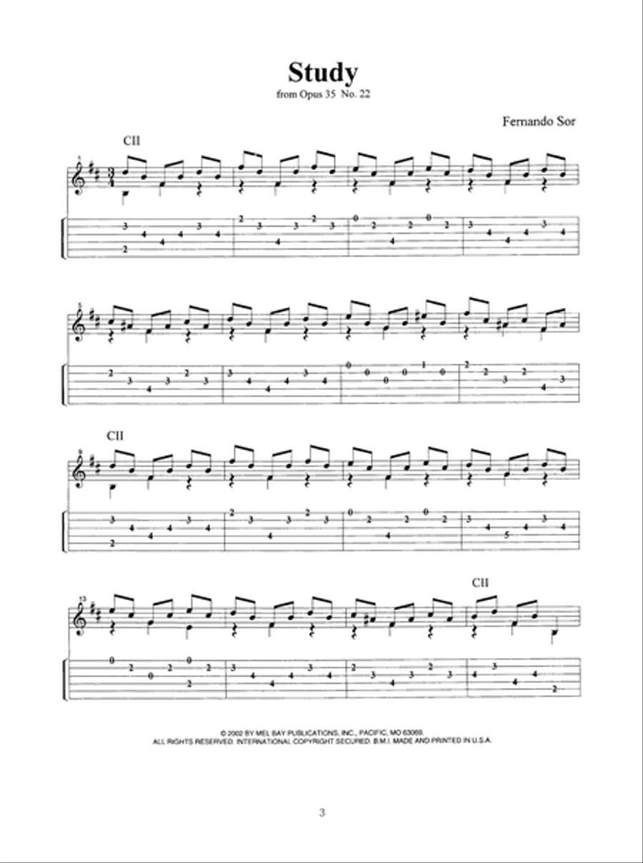 Classical Masterpieces in Tablature Acoustic Guitar scores gallery preview page 4