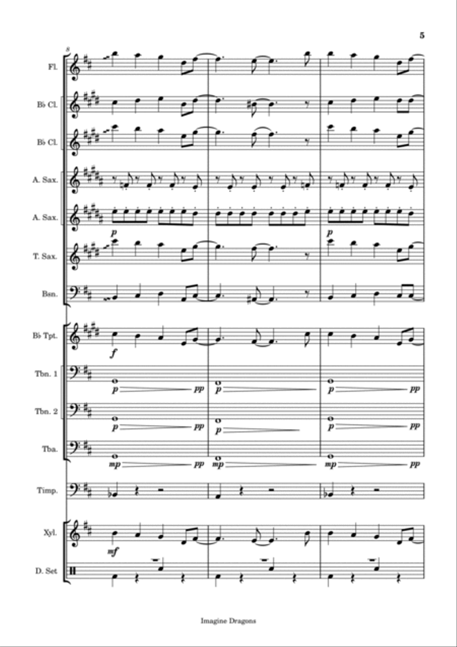 Enemy Concert Band scores gallery preview page 5