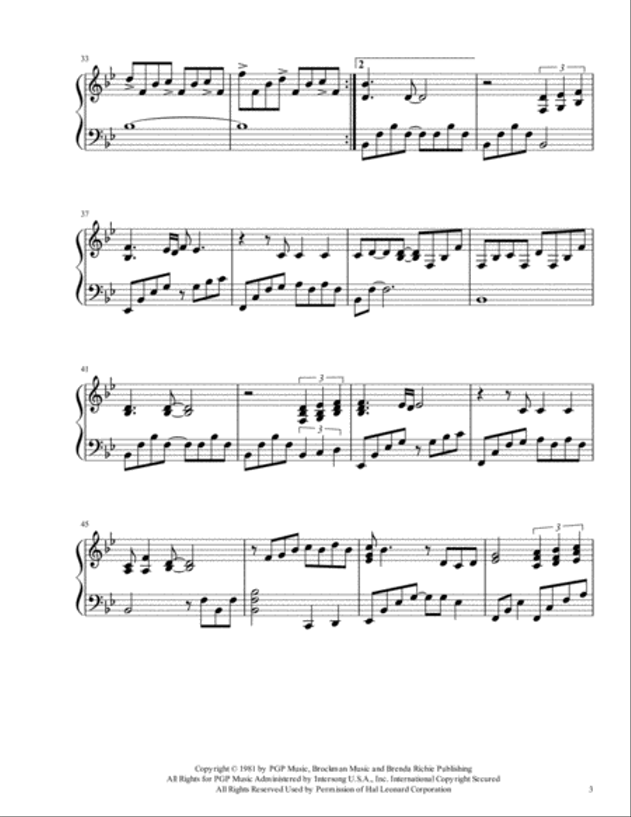 Endless Love Harp scores gallery preview page 3