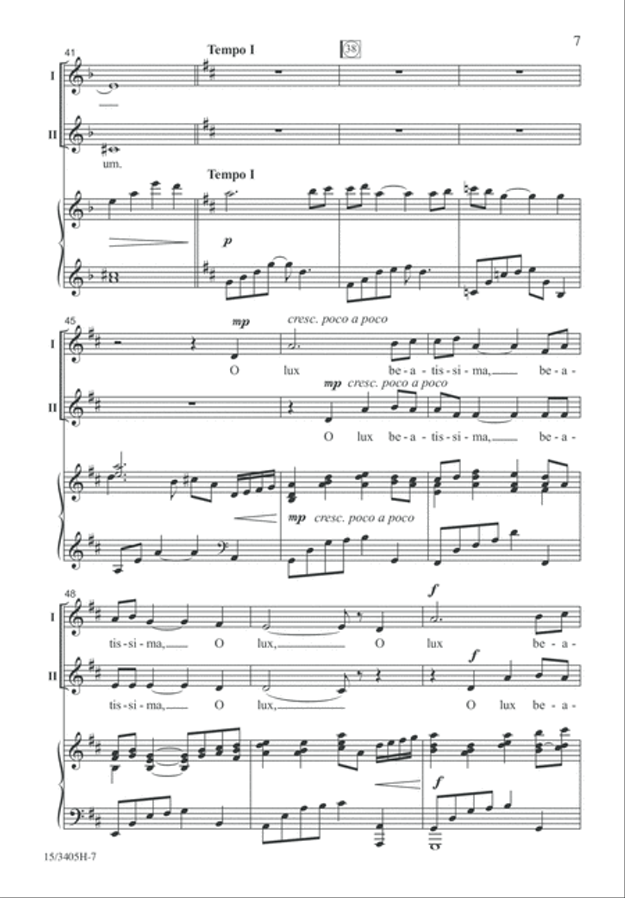 O Lux Beatissima 2-Part scores gallery preview page 7