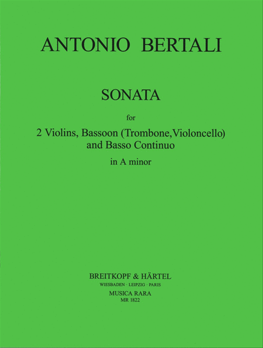 Sonata in A minor Score scores gallery preview page 1