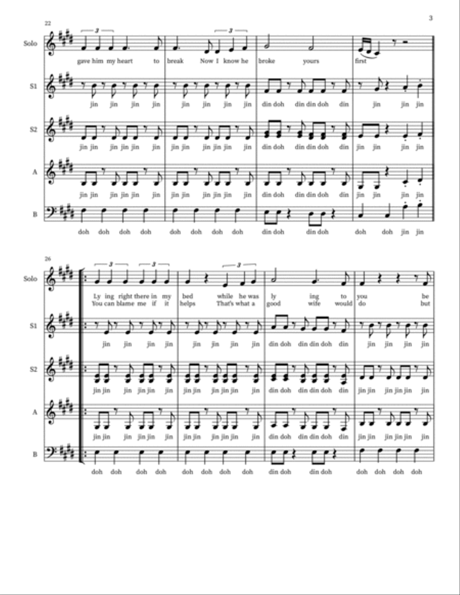 Diane Diane 4-Part scores gallery preview page 3