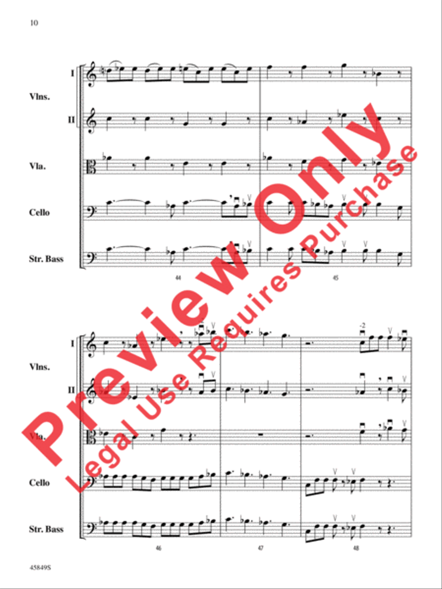 American Salute String Orchestra scores gallery preview page 10