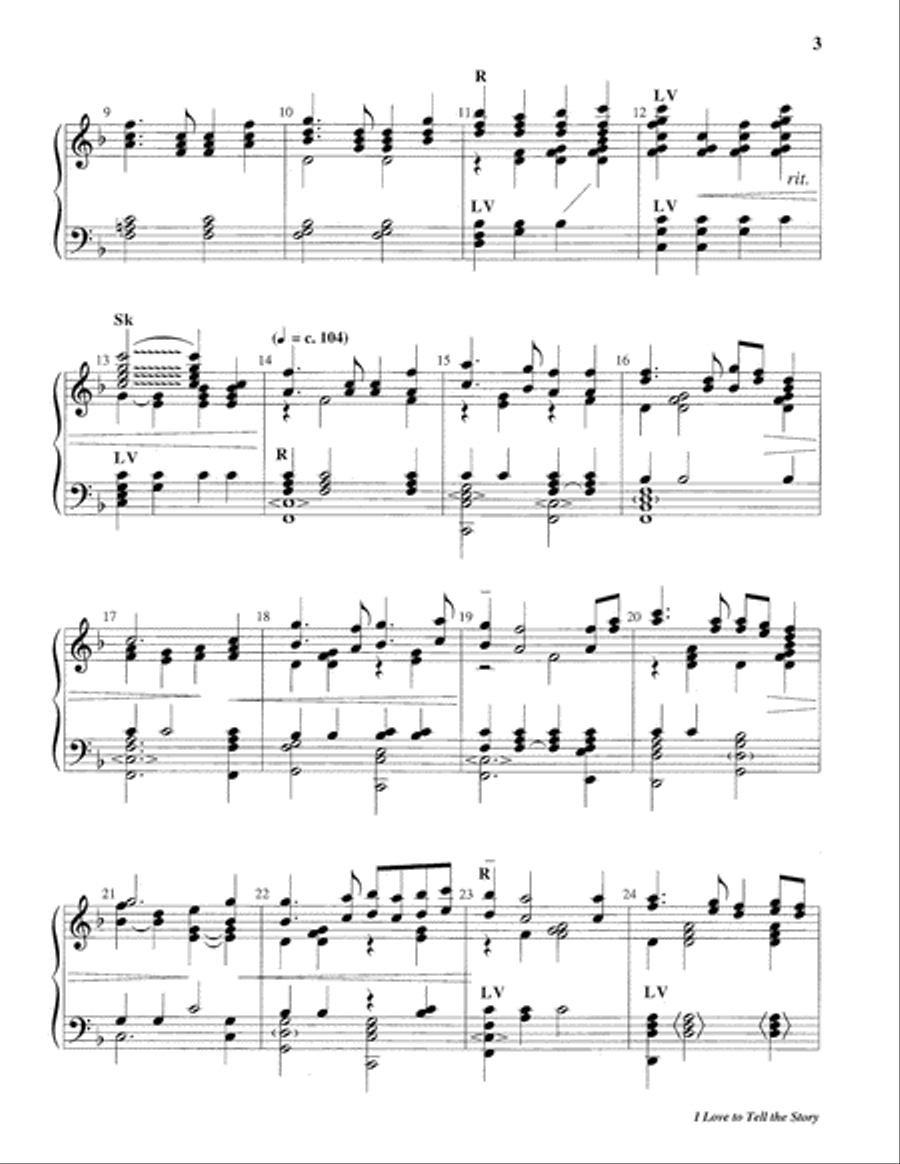 I Love to Tell the Story I Love to Tell the Story 5-Octaves scores gallery preview page 3
