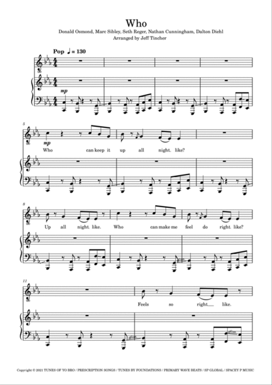 Who Voice scores gallery preview page 2
