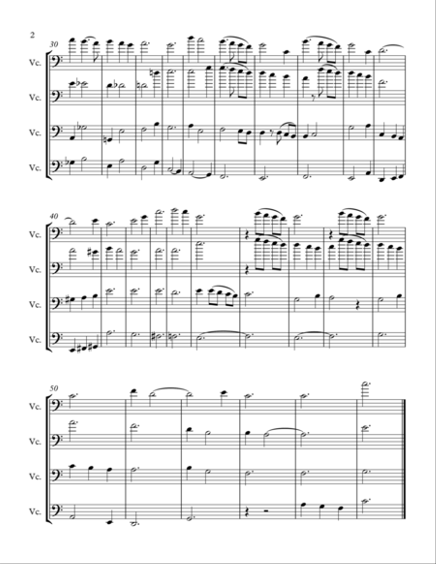 Moon River String Quartet scores gallery preview page 2