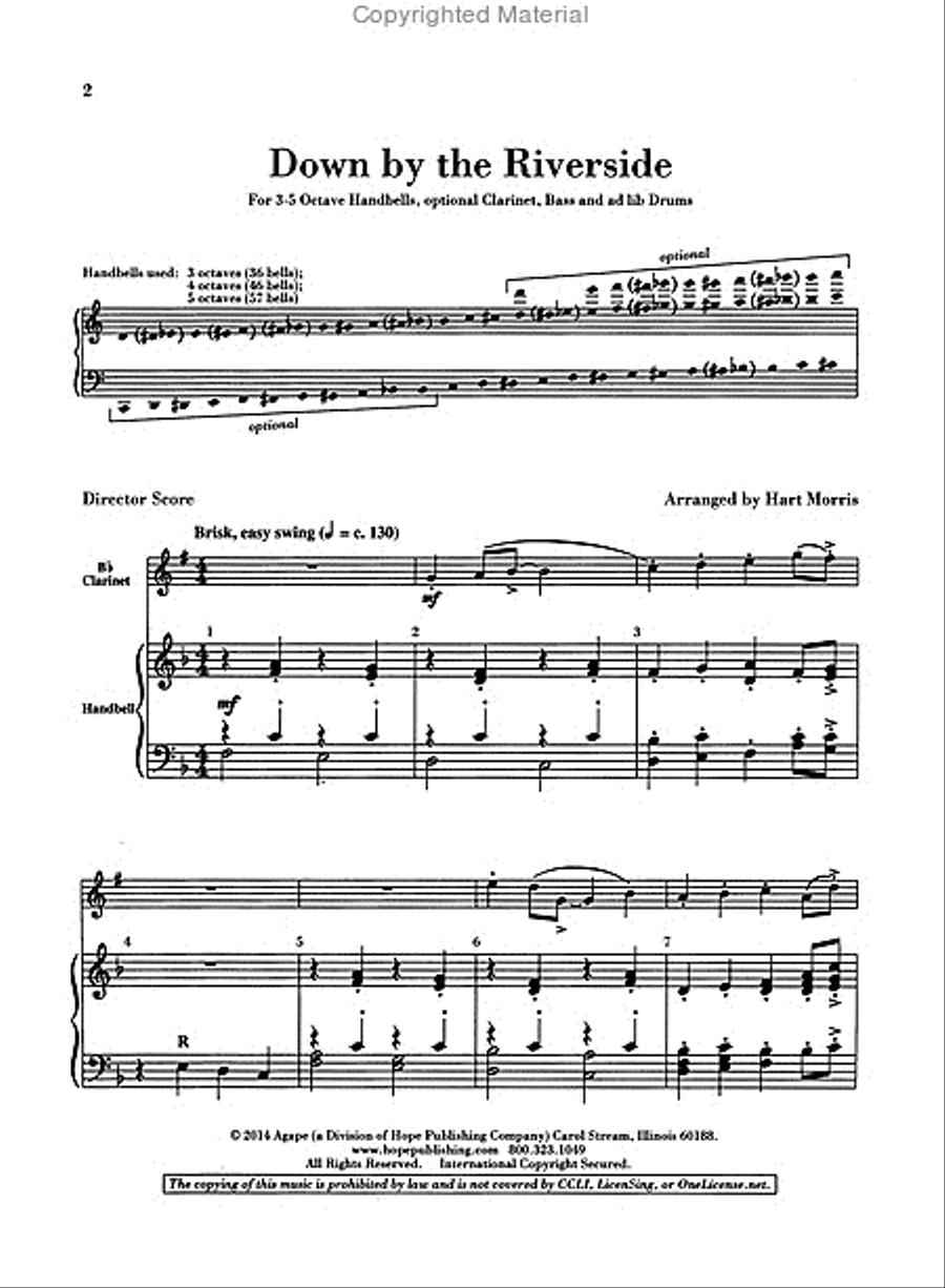 Down by the Riverside 5-Octaves scores gallery preview page 2