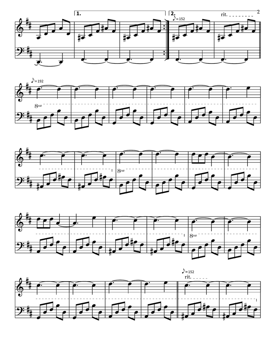 Rain, In Your Black Eyes Piano scores gallery preview page 2