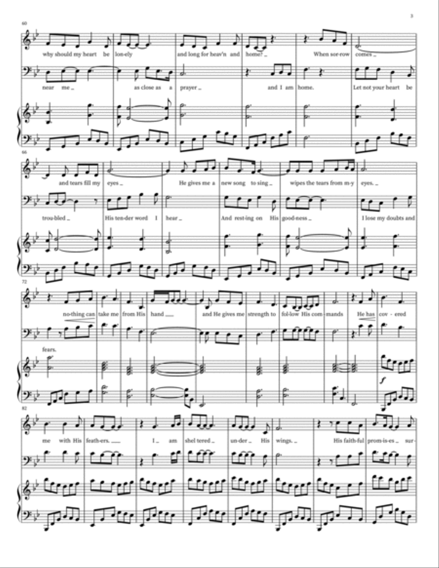 Under His Wings / Mezzo - Baritone Duet