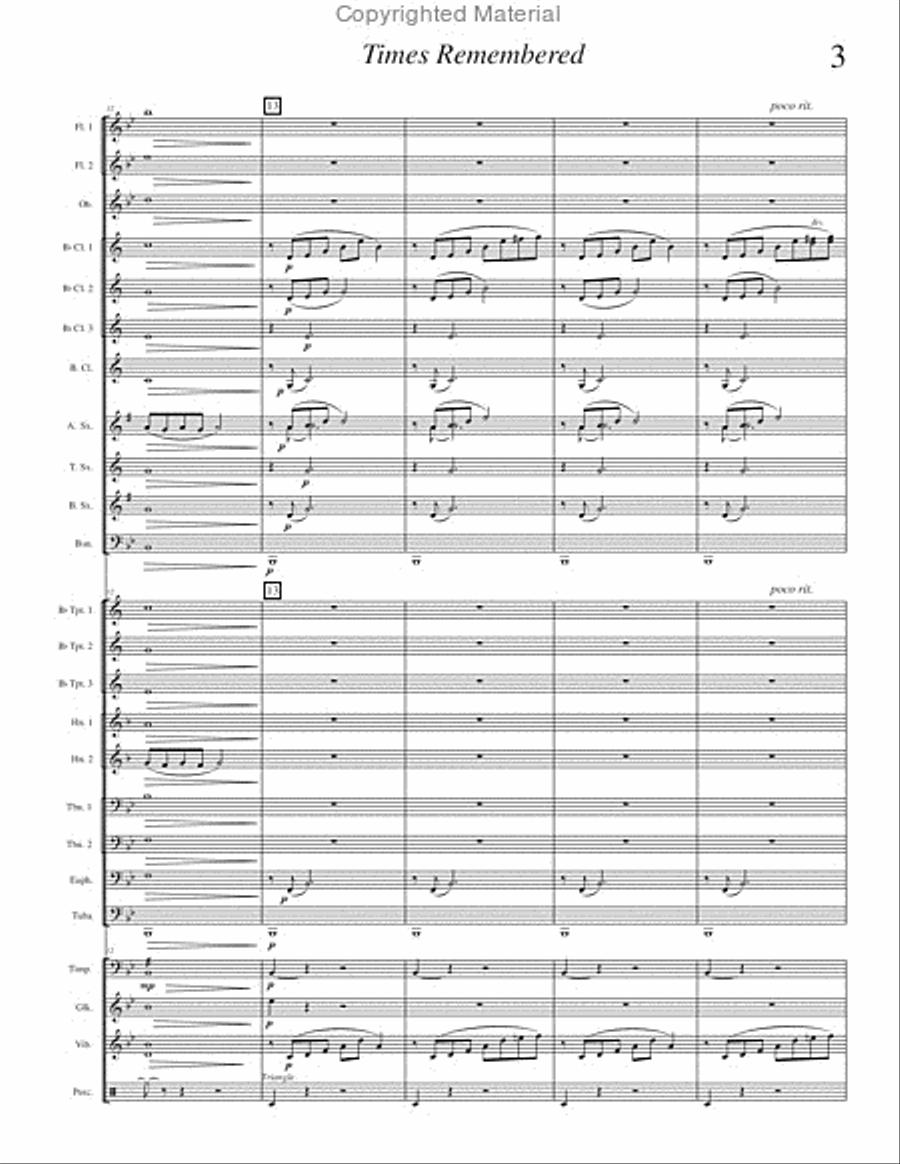 Times Remembered Times Remembered Concert Band scores gallery preview page 6