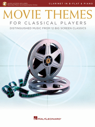 Book cover for Movie Themes for Classical Players - Clarinet and Piano