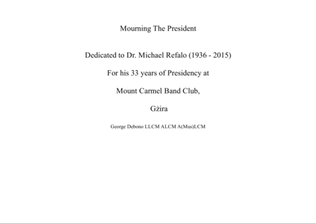 Book cover for Mourning The President