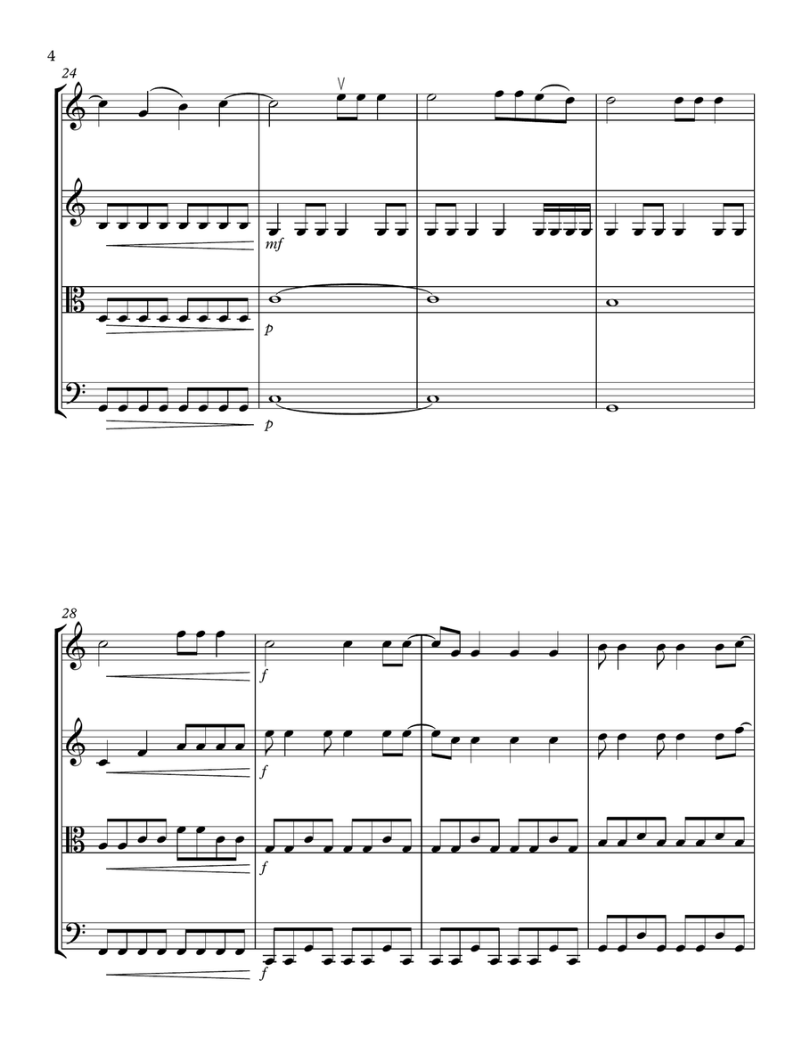 All The Small Things String Quartet scores gallery preview page 4