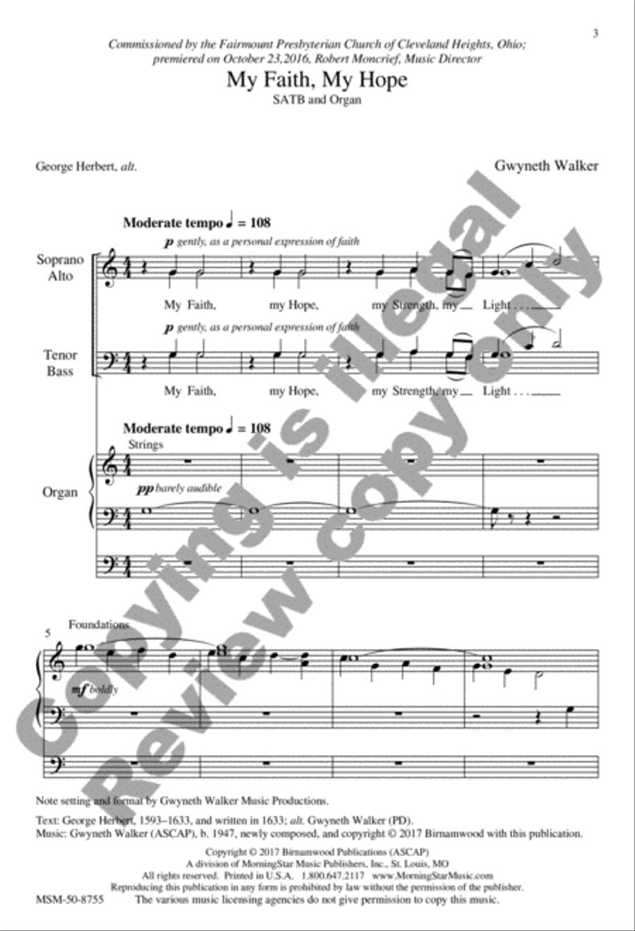 My Faith, My Hope 4-Part scores gallery preview page 2