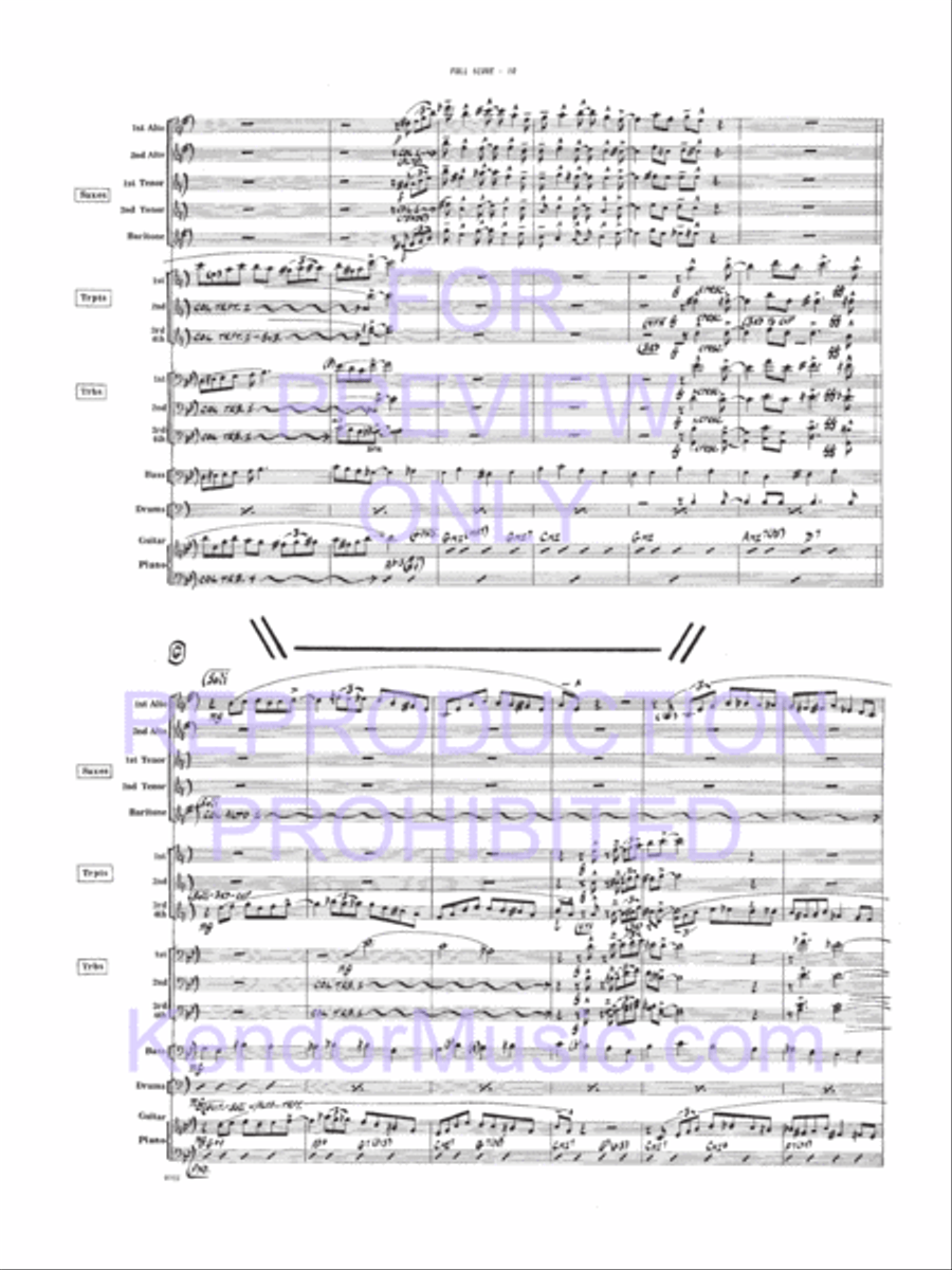Bird, The Bird, The Jazz Ensemble scores gallery preview page 22