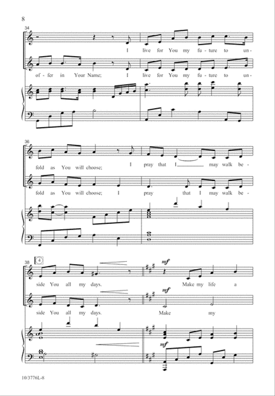 Make My Life a Song 2-Part scores gallery preview page 9