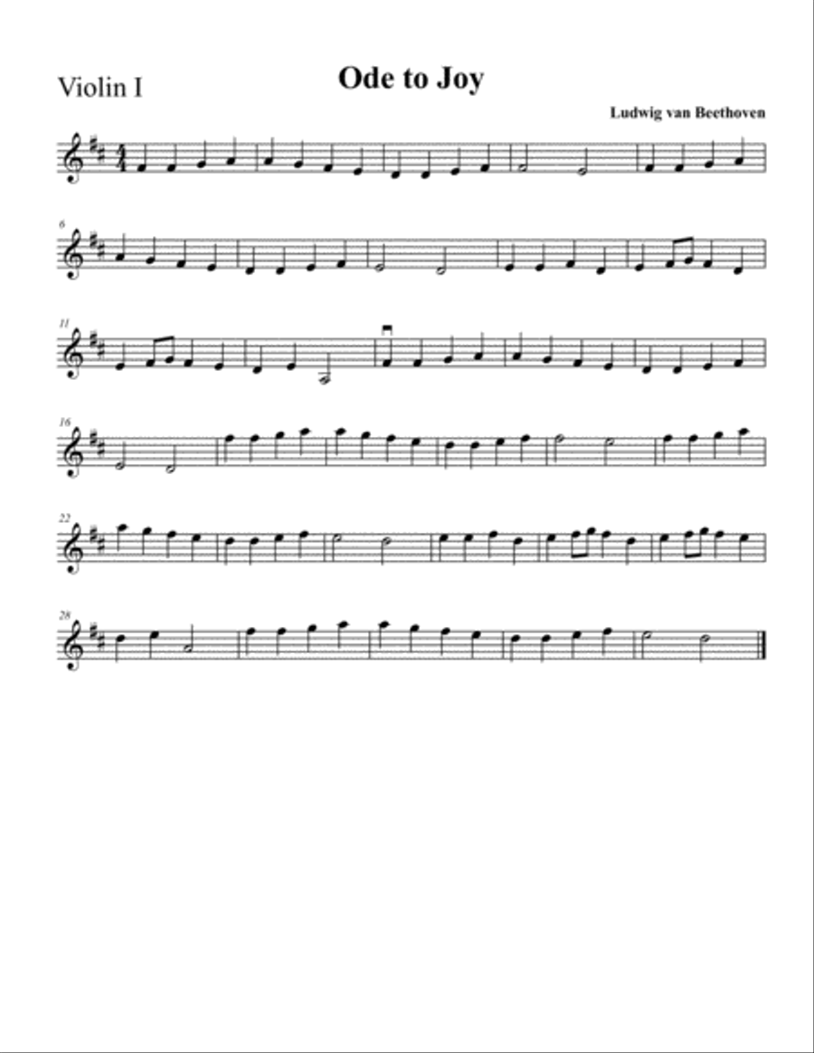 Ode to Joy Theme Ode to Joy Theme String Orchestra scores gallery preview page 5