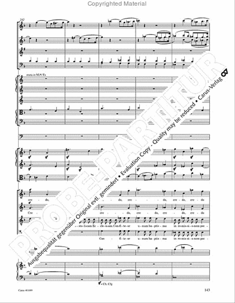 Missa solemnis Missa solemnis 4-Part scores gallery preview page 159