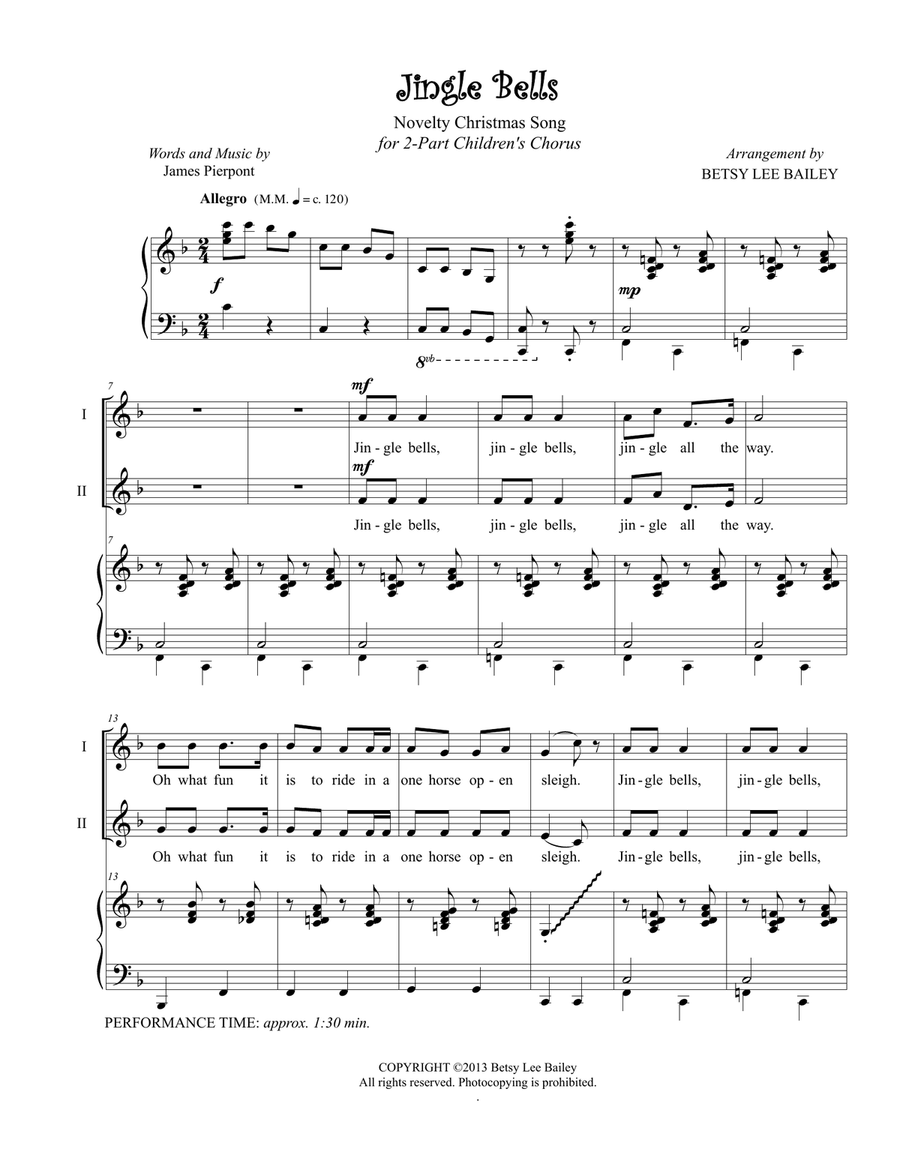 Jingle Bells - Children Jingle Bells - Children SA scores gallery preview page 2