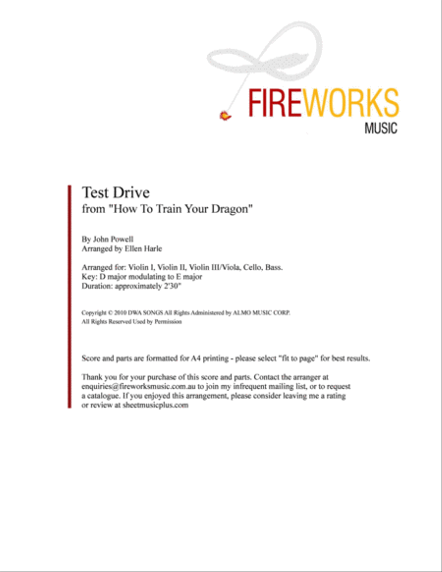 Test Drive String Quintet scores gallery preview page 2