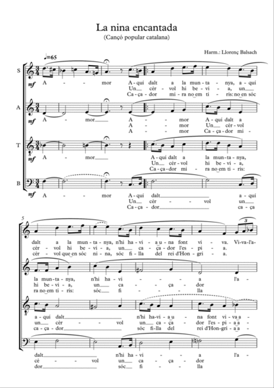 La nina encantada La nina encantada Choir scores gallery preview page 2
