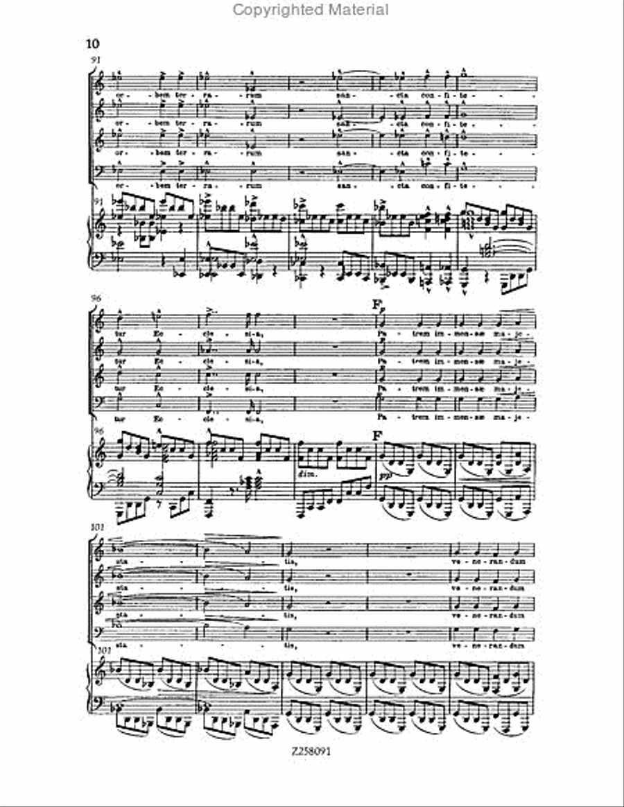 Te Deum, WAB 45 (1886 revision) Choir scores gallery preview page 10
