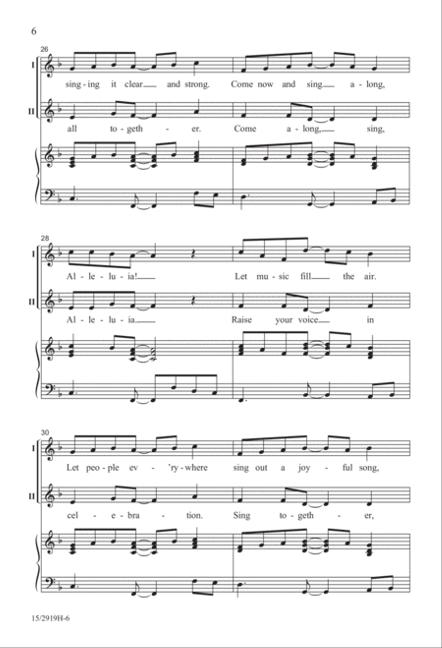 Sing Out a Joyful Song! 2-Part scores gallery preview page 7