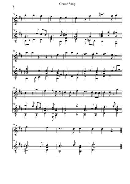 Byrd's Cradle song for flute and guitar image number null