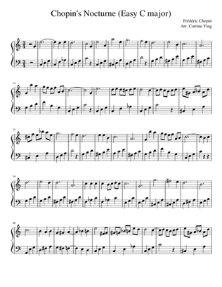 Chopin's Nocturne Op. 9, No. 2 (simplified C major)