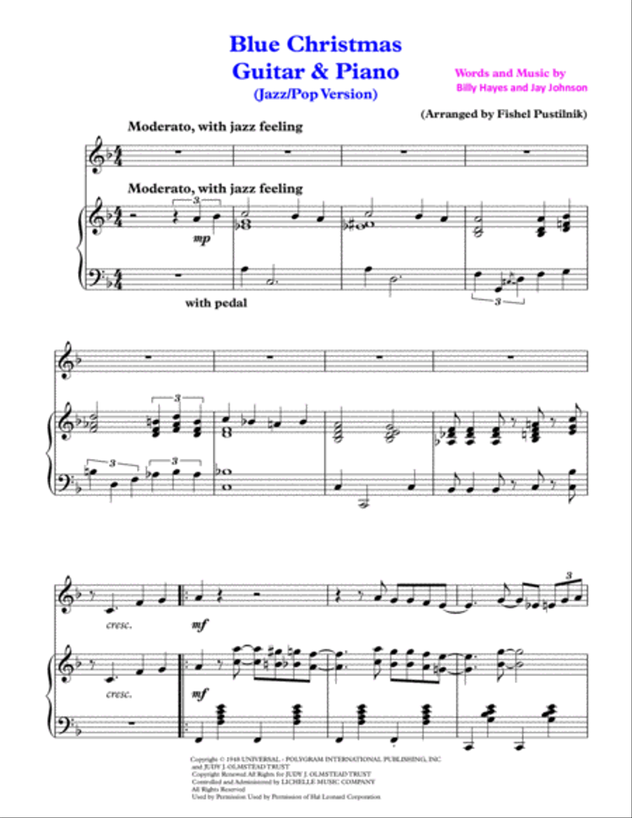 Blue Christmas Small Ensemble scores gallery preview page 2