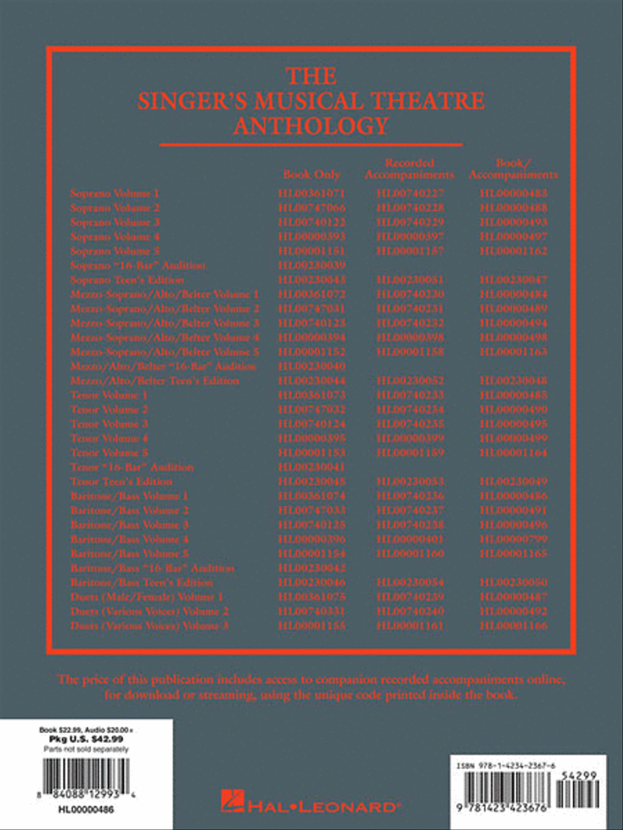 Singer's Musical Theatre Anthology – Volume 1 Baritone Voice scores gallery preview page 2