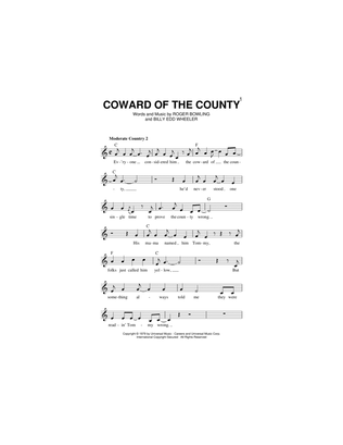 Book cover for Coward Of The County