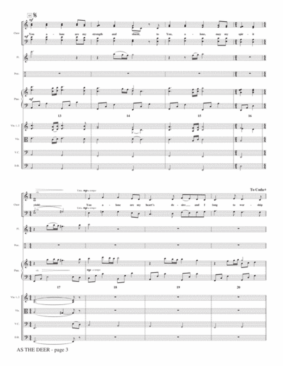 As The Deer (arr. Keith Christopher) - Full Score