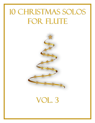 Book cover for 10 Christmas Solos for Flute (Vol. 3)