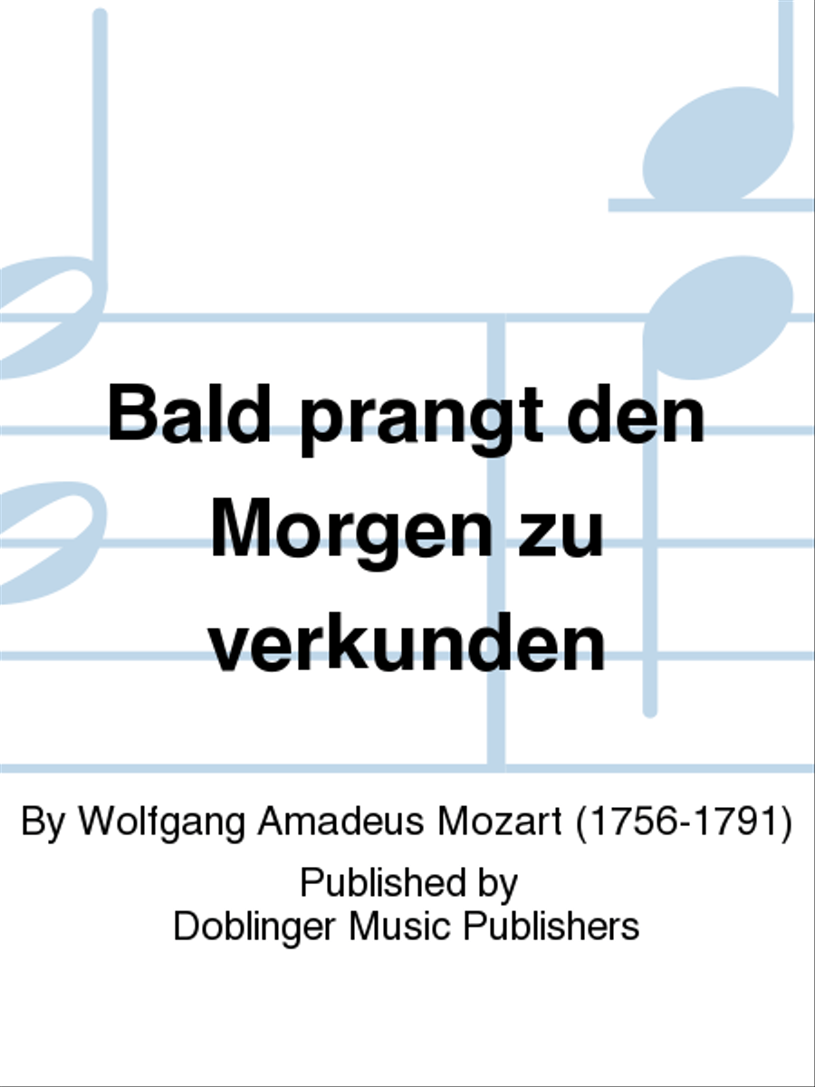Bald prangt den Morgen zu verkunden Men's Choir scores gallery preview page 1