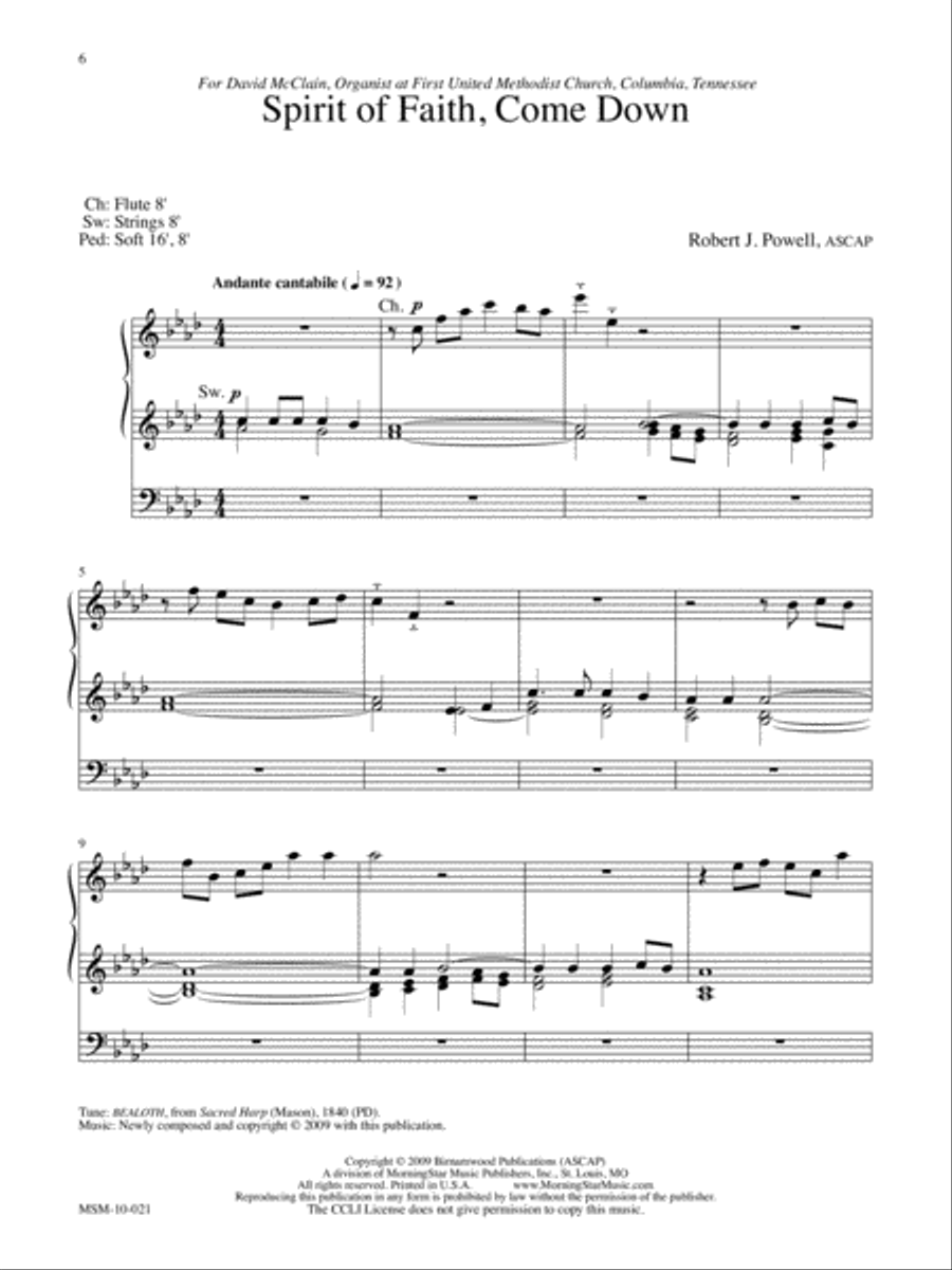 I'll Praise My Maker Three Hymn Settings for Organ Organ Solo scores gallery preview page 4