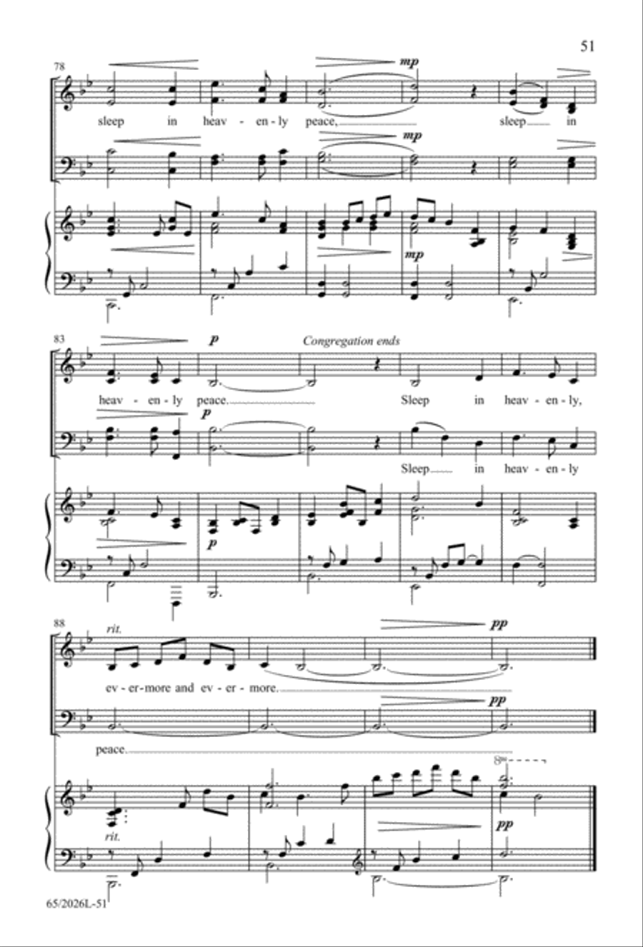 Night of the Father's Love 4-Part scores gallery preview page 52
