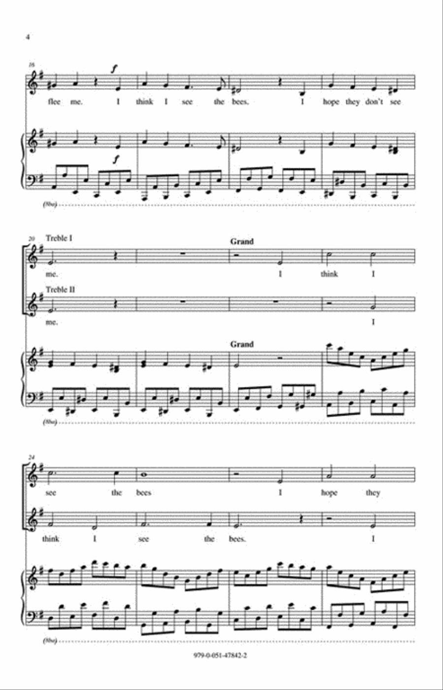 The Bees The Bees 2-Part scores gallery preview page 3