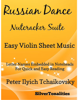 Book cover for Russian Dance Nutcracker Suite Easy Violin Sheet Music