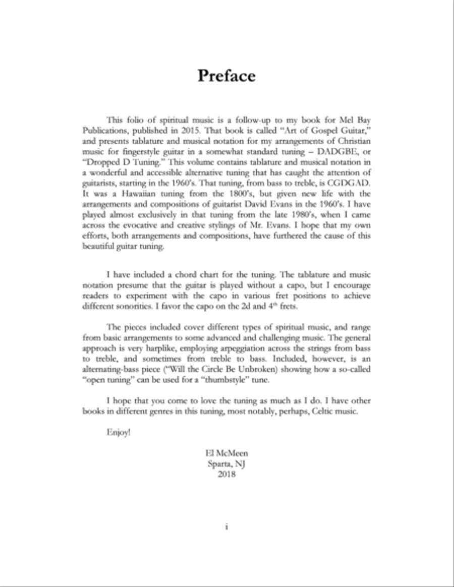 Gospel Guitar Treasures (100+ pages; spiritual music for fingerstyle guitar) Acoustic Guitar scores gallery preview page 5