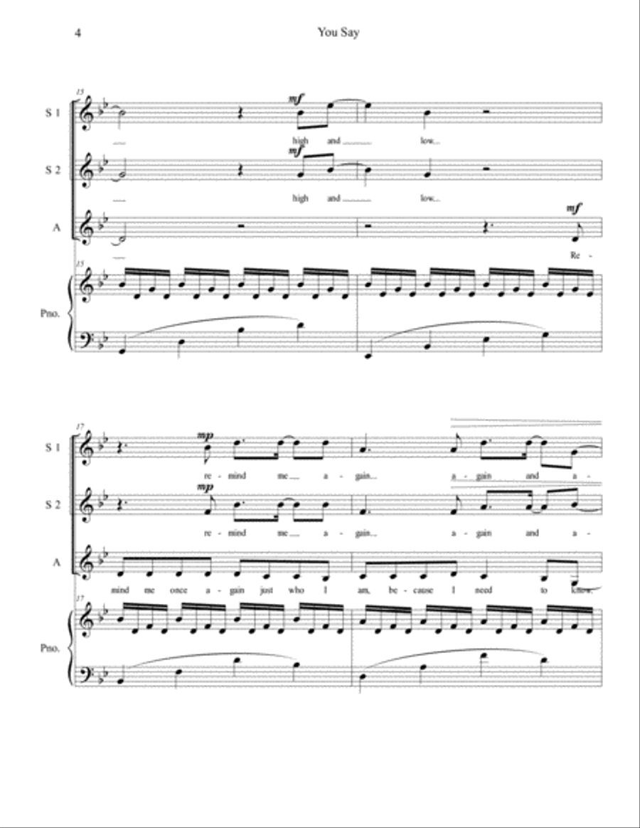 You Say You Say SSA scores gallery preview page 4
