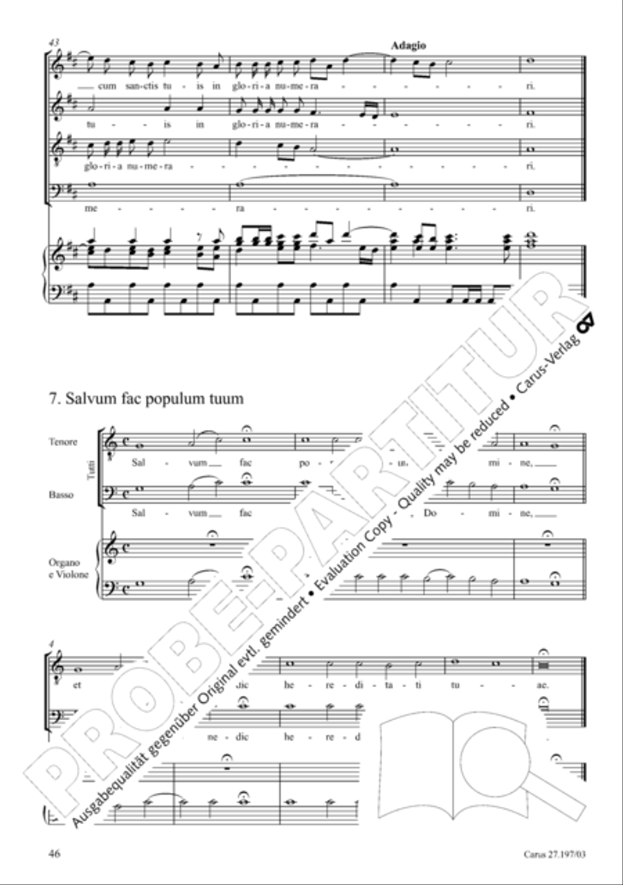 Te Deum in D a due cori SSATB scores gallery preview page 46