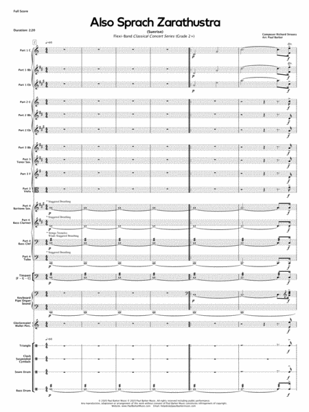 Also Sprach Zarathustra (Flexible Instrumentation) image number null