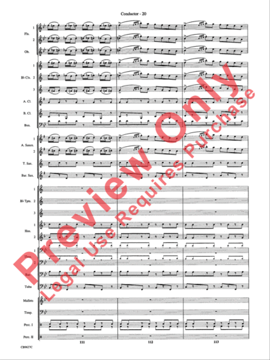 How the Grinch Stole Christmas Concert Band scores gallery preview page 23