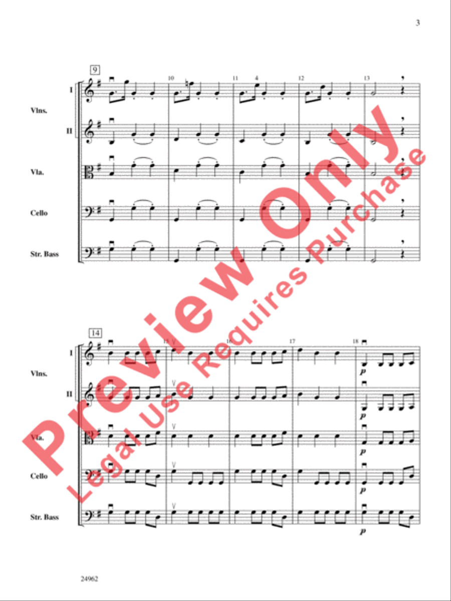 Autumn from The Four Seasons String Orchestra scores gallery preview page 4