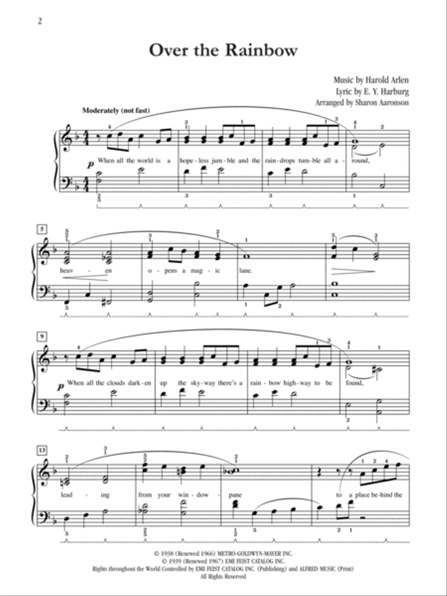 Over the Rainbow Small Ensemble scores gallery preview page 2