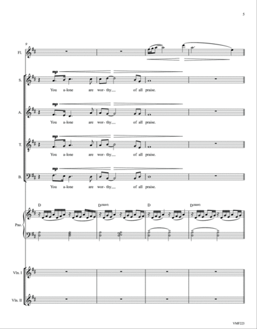 God of Glory 4-Part scores gallery preview page 5