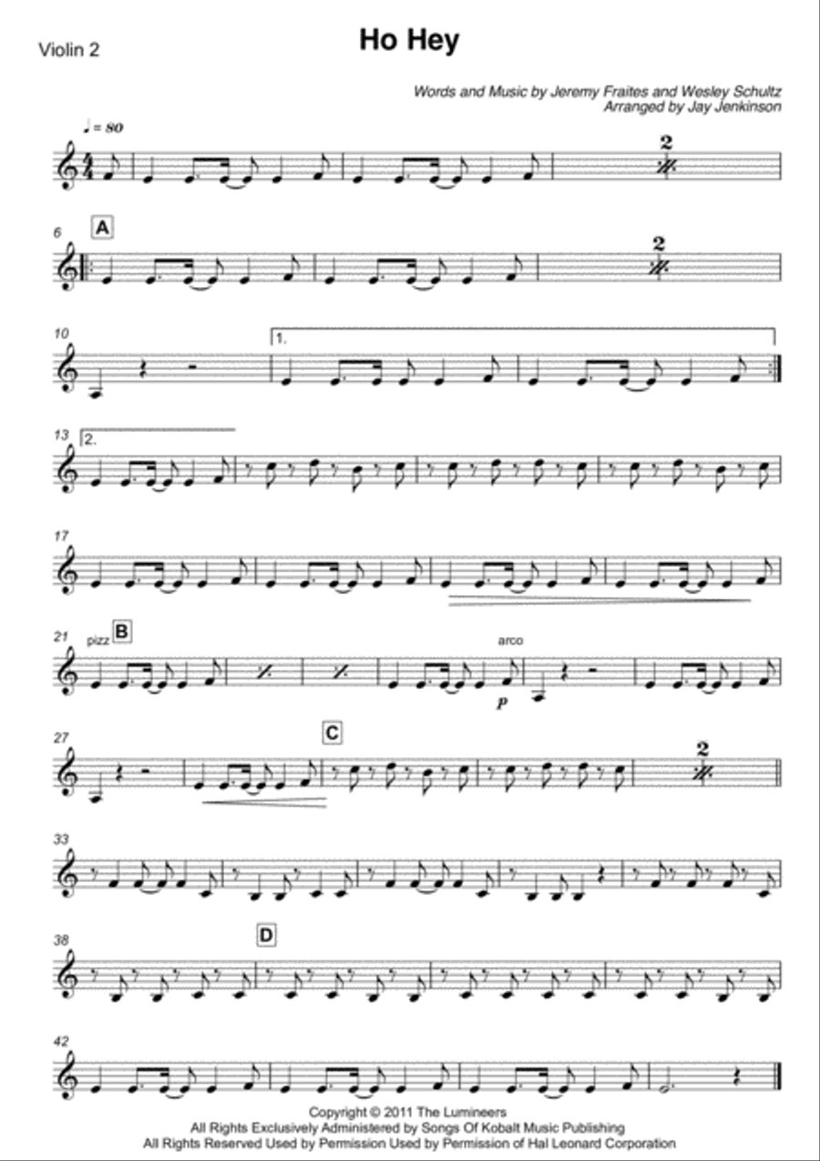 Ho Hey String Quartet scores gallery preview page 3