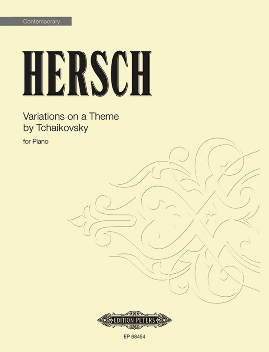Variations on a Theme by Tchaikovsky Piano Solo scores gallery preview page 1